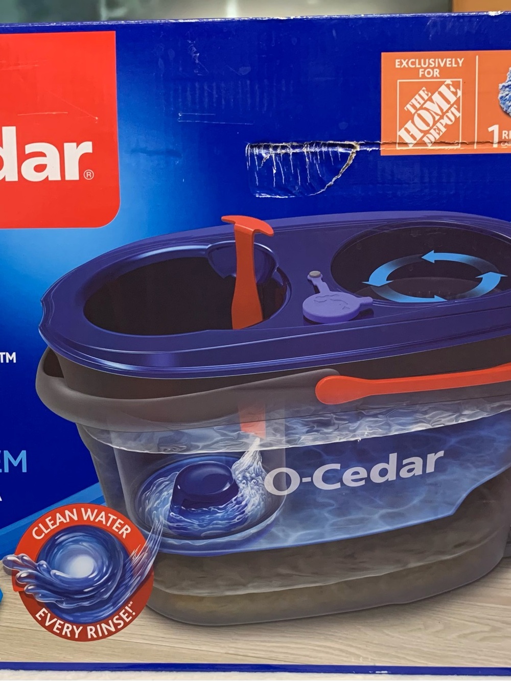 Spin Mop Bucket - Blue and Orange